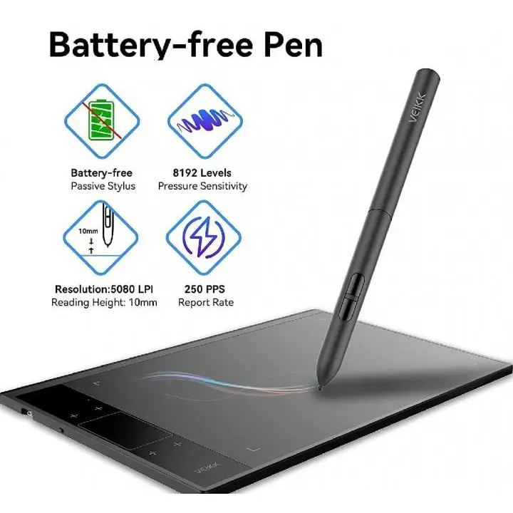 VEIKK A30 - Digital Graphics Drawing Tablet with Pen Tablet P01