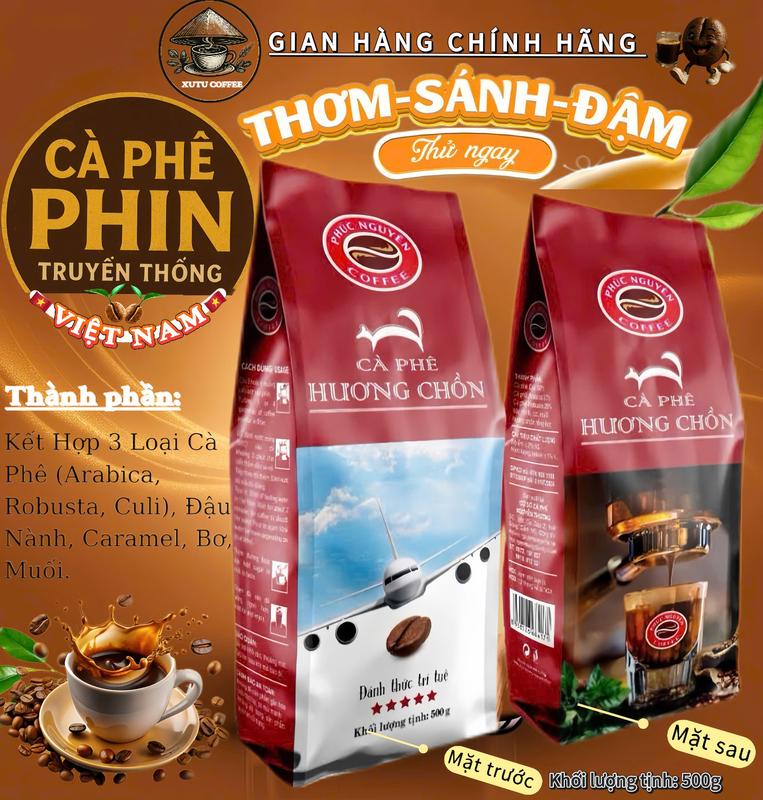 Bột Hỗn Hợp Hương Cà Phê Phúc Nguyên - Gu Sánh Đậm Đắng Thanh Hậu Ngọt - Gói…