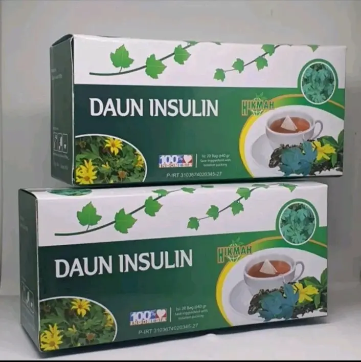 Teh Herbal Insulin Hikmah - Paket 3Box Untuk Mengatasi Diabetes/Gula Darah - Tea