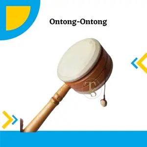 Mainan Anak Ontong-Ontong Kerajinan Kayu Kulit Murah Alat musik Trdaisional