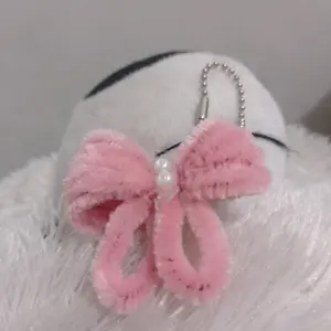 Gantungan Tas Ganci Kawat Bulu Murah Karakter Free Gift - Kunci