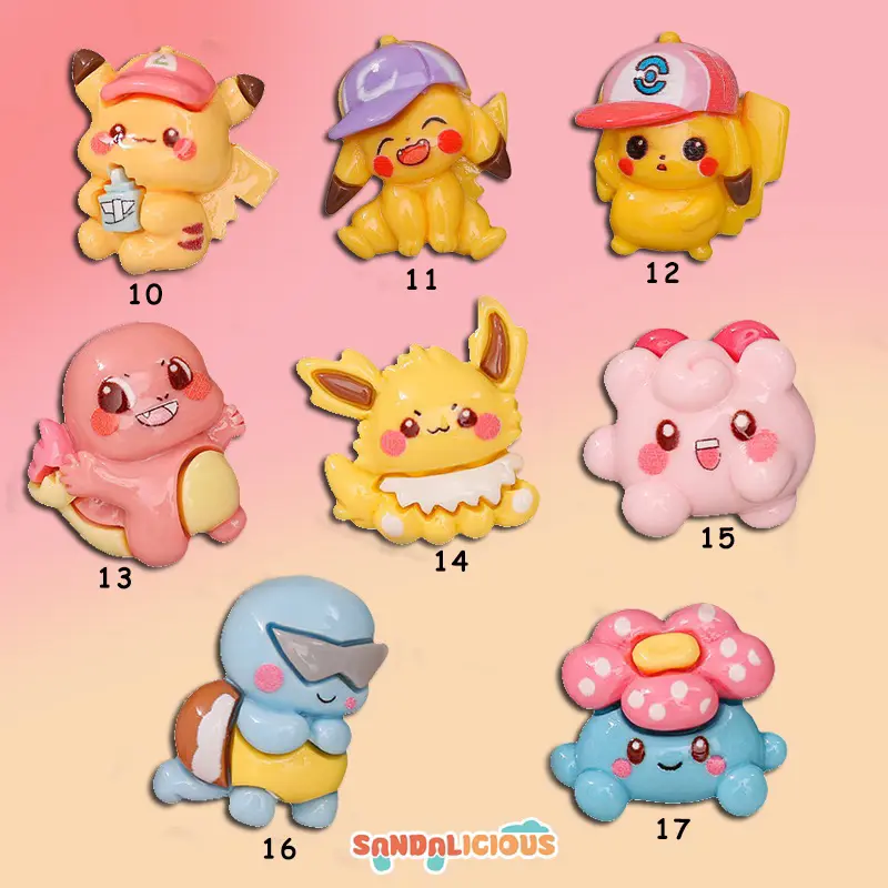 (E) Jibitz Sandal Pokemon Sincan / Patch Sandal Anime / Charm Sandal / Pin Sandal Cros / Mainan Sandal clog / Jibit Sandal / Sandal Fuji / Sandal Baim / Aksesoris Sandal / Jibitz Sendal / Mainan Sandal / Charm Jibitz / Pin Jibitz 2