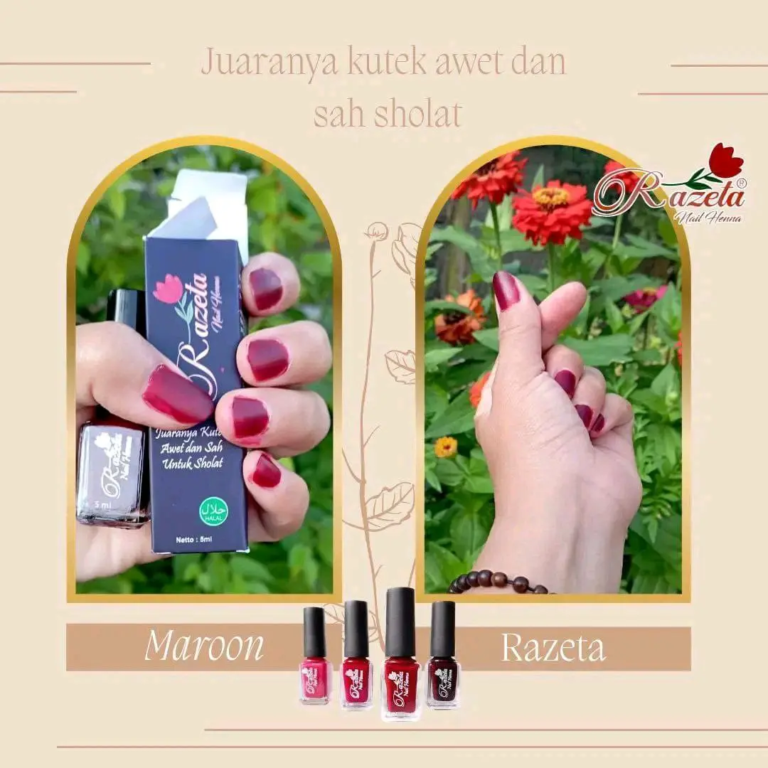 RAZETA NAIL HENNA (REQUEST WARNA DI CHAT)