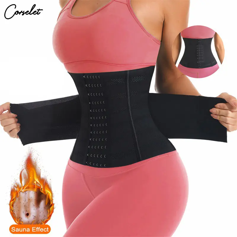 CORSELET Breathable XS 7 Steel Bones Corset Waist Trainer Body Shaper Girdle Tummy Shaper Belly Belt Binder For Tummy Tucker Gilder Gerdle For Women Tummy Waist Shaper Plus Size