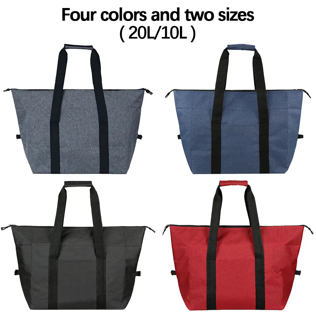 Picnic Storage Bag Folding 20L Cooler Handbag Lunch Carry Tote for Camping Cooler Handbag Food Container for Work Picnic Insulation Bags Portable Outdoor Picnic Bag Insulated Thermal