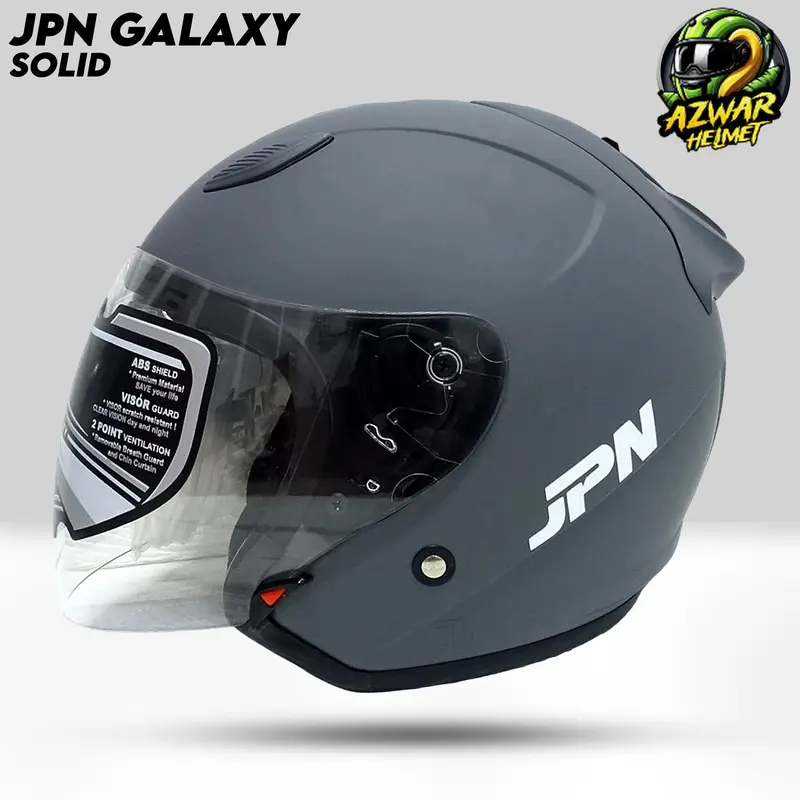 Helm Half Face | JPN GALAXY KACA VISOR BENING | Helm Half Face Pria Dan Wanita Dewasa Original SNI Motorcycle 0