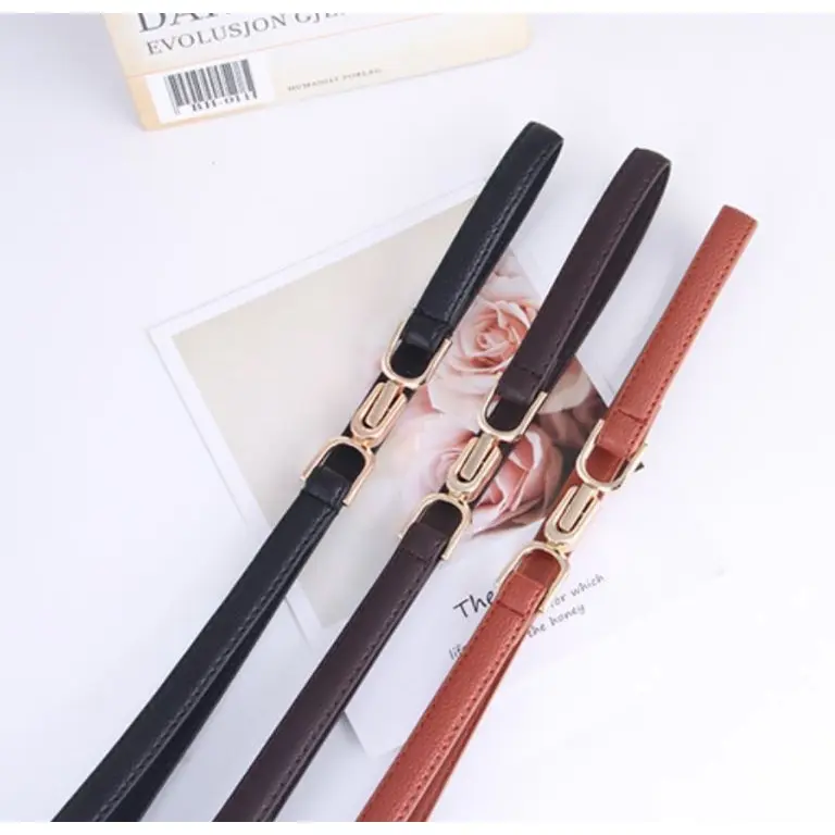 Gesper Kulit Wanita Sabuk Tali Ikat Pinggang Cewek Casual Import BT12 2