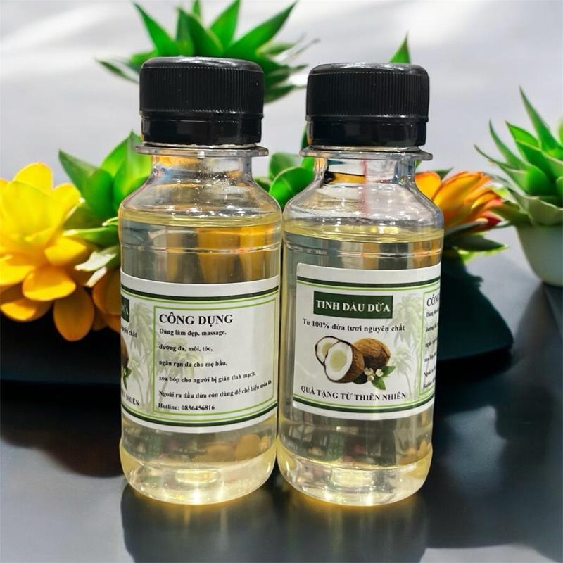  Combo 2 hũ DẦU DỪA dưỡng da đẹp da dưỡng trắng tặng 1 dưỡng môi  lọ nhựa  