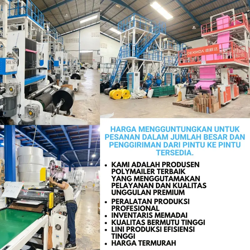 Polymailer Plastik Packing 25x35cm Isi 100pcs Lem Perekat 1