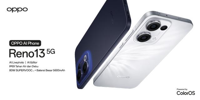 OPPO Reno13 5G 12GB/256GB [80W SUPERVOOC 5600mAh Battery, IP69 Water Resistance: Underwater Photography, AI Livephoto]