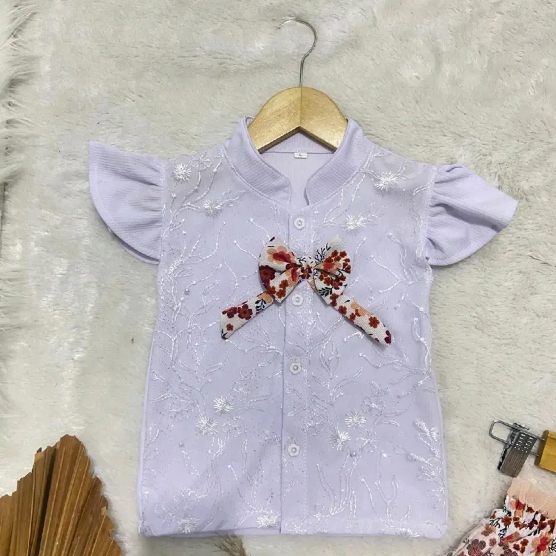 Setelan Rok Anak Perempuan Brukat Pita 1-6 tahun Fashion 2