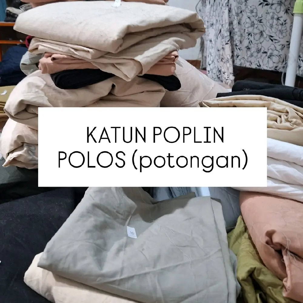 KATUN POPLIN POLOS POTONGAN