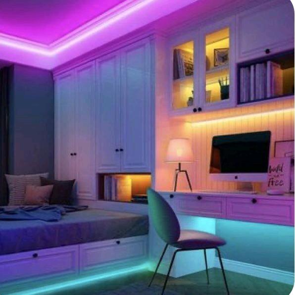 COD Lampu hias kamar Led Neon Flex 220V 1 2 3 4 5M sudah+soket Lampu Detak Jantung Variasi Kamar Pelapon Aesthetic 5