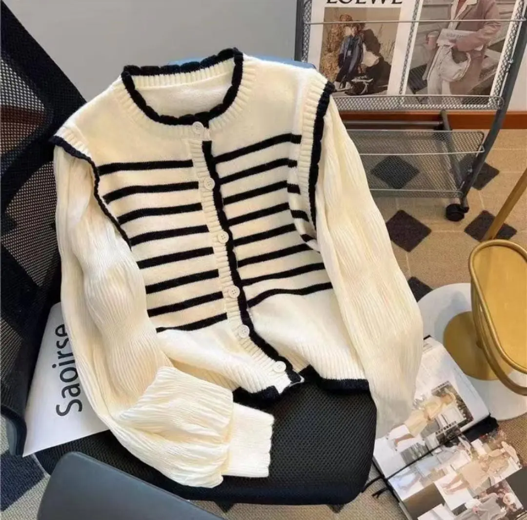 Belleza Outlet baju outfit cewek baju atasan wanita baju Rajut Puffy premium