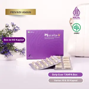 Miscella-V Kapsul Manjakani Habbattusauda Kunyit Serai Lancar Siklus Wanita