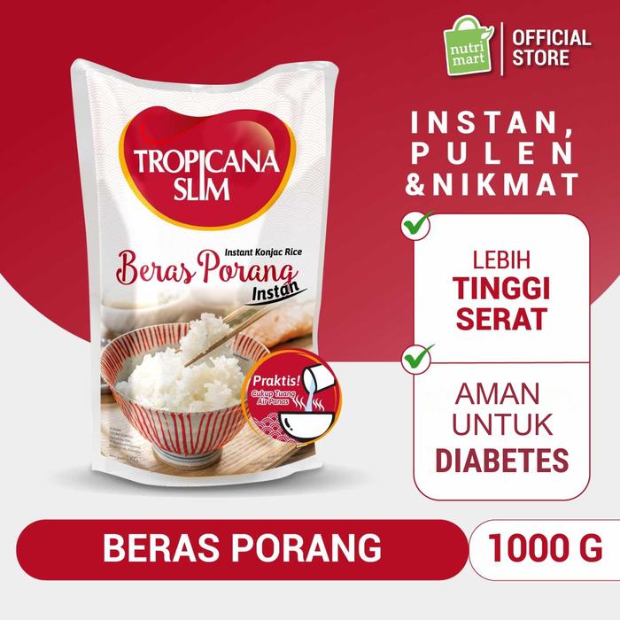 Gambar Tropicana Slim Beras Porang Instan 1000gr dari Nutrimart Store Kota Administrasi Jakarta Utara Tokopedia