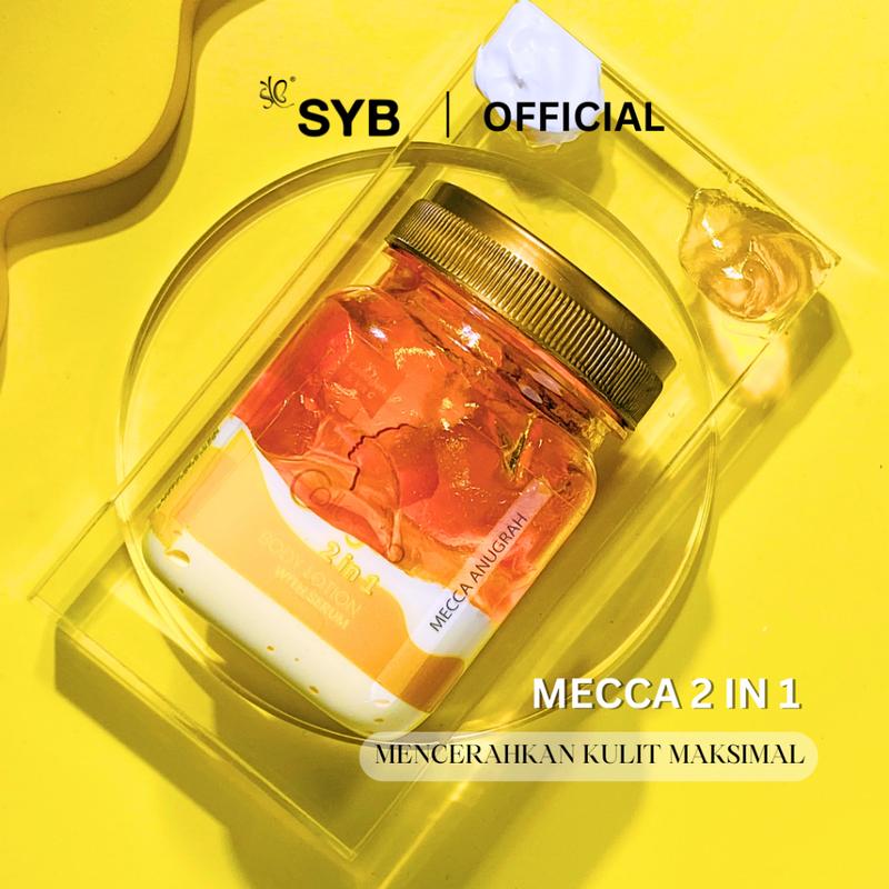 SYB MECCA ANUGRAH COLLAGEN 2 IN 1 BODY LOTION WITH SERUM 150 ML Hitam Mencerahkan Niacinamide Tubuh 1