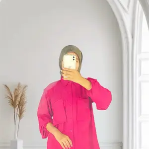 ATASAN WANITA CRINKEL KEKINIAN// BLOUSE SIMPLE WANITA Crinkle Panjang Baju Casual Dewasa Oversize Shakila Cewek Katun Top