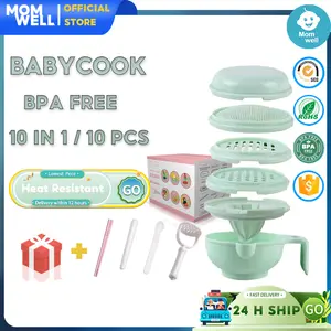 Momwell BF01 Multifungsi 10 in 1 Grinding Bowl Baby Food Maker Alat Pembuat Makanan Mpasi Meal