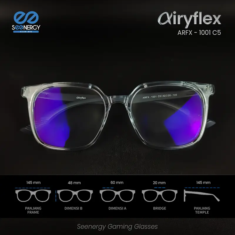 SEENERGY Kacamata Gaming | Airyflex 1001 5
