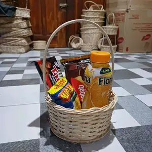 keranjang snack rotan diameter 15cm