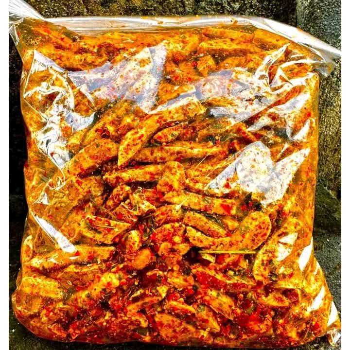BASRENG PEDAS 500GRAM DAUN JERUK RENYAH, ENAK Camilan Makanan Cemilan Food Goreng 1