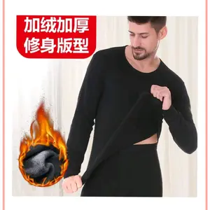 LONG JOHN PREMIUM WINTER WEAR PRIA TEBAL BULU LONGJOHN MEN IN BLACK