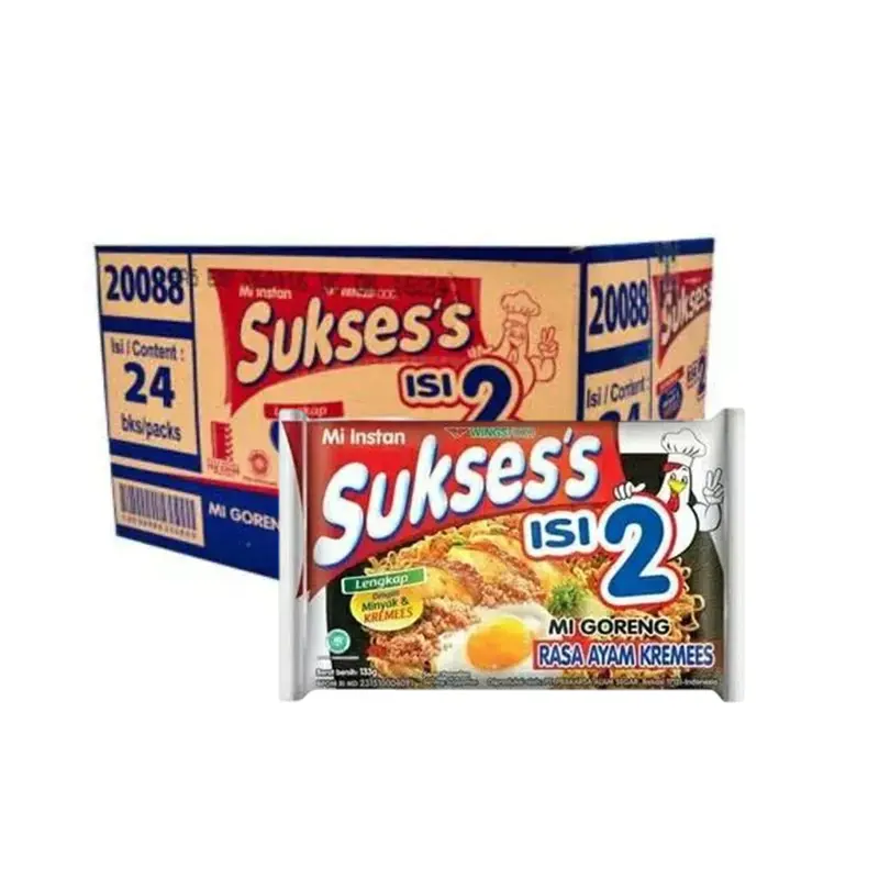 Mie Sukses Isi 2 [ 1 Dus Isi 24 Pcs] / Mi Instan Mie Goreng Mie Kuah Kari Ayam Kecap Ayam Geprek Ayam Kremes Rendang 3