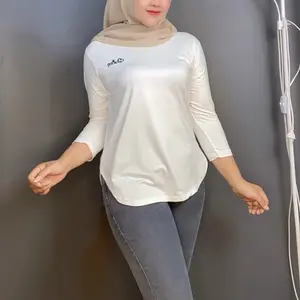 Queentara Blouse Lengan 7/8 Bordir | Atasan Wanita Kekinian | Kaos Atasan Wanita | #333