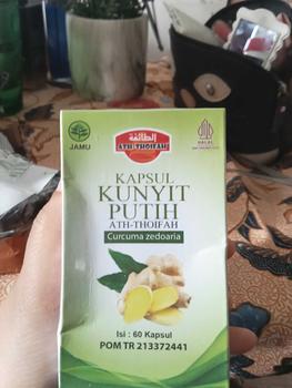 Product Review of Kapsul Ekstrak Kunyit (Kunir) Putih Ath-Thoifah Original BPOM | Herbal Terapi Kanker Tumor Miom Kista Vertigo Dll from E**n B**u 0