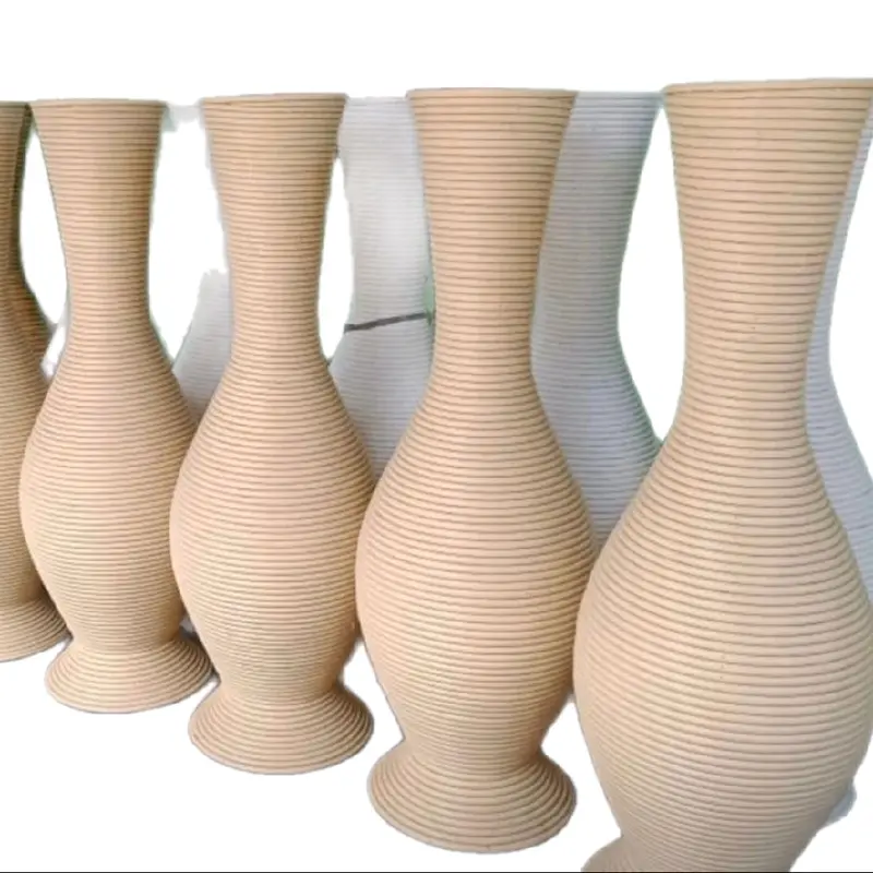 Vas bunga rotan sintetis ( warna honey)+guci pot rotan sintetis+ estetik High quality +(BEST SELLER) 3