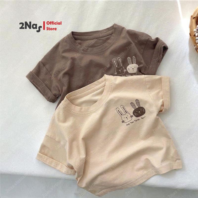 2NAS - Áo Phông Thỏ Cotton 100% Mềm Mại Thoáng Mát Cho Bé Y1113
