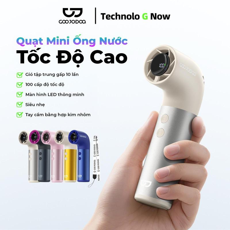 【GOOJODOQ】QUẠT MINI HÌNH ỐNG NƯỚC TỐC ĐỘ CAO, ĐỘNG CƠ KHÔNG CHỔI THAN, 100 CẤP…