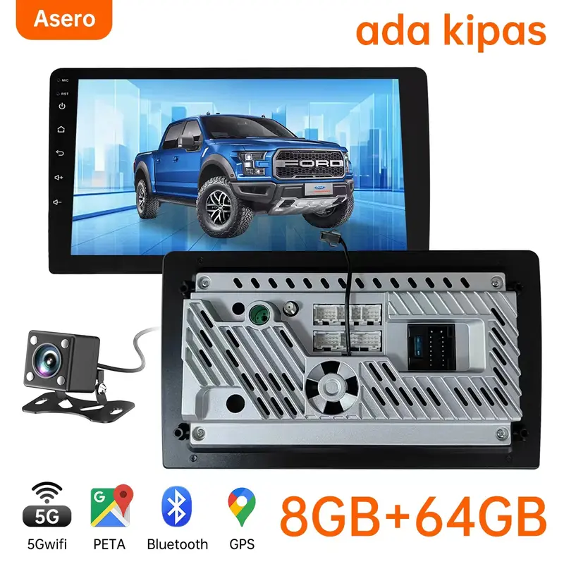 EXCLUSIVE Jevan Car Audio - The Asero X ada kipas pendingin 8GB + 64GB IPS layar head unit mobil android 13 navigasi untuk toyota avanza innova brio sigra ayla calya agya 2