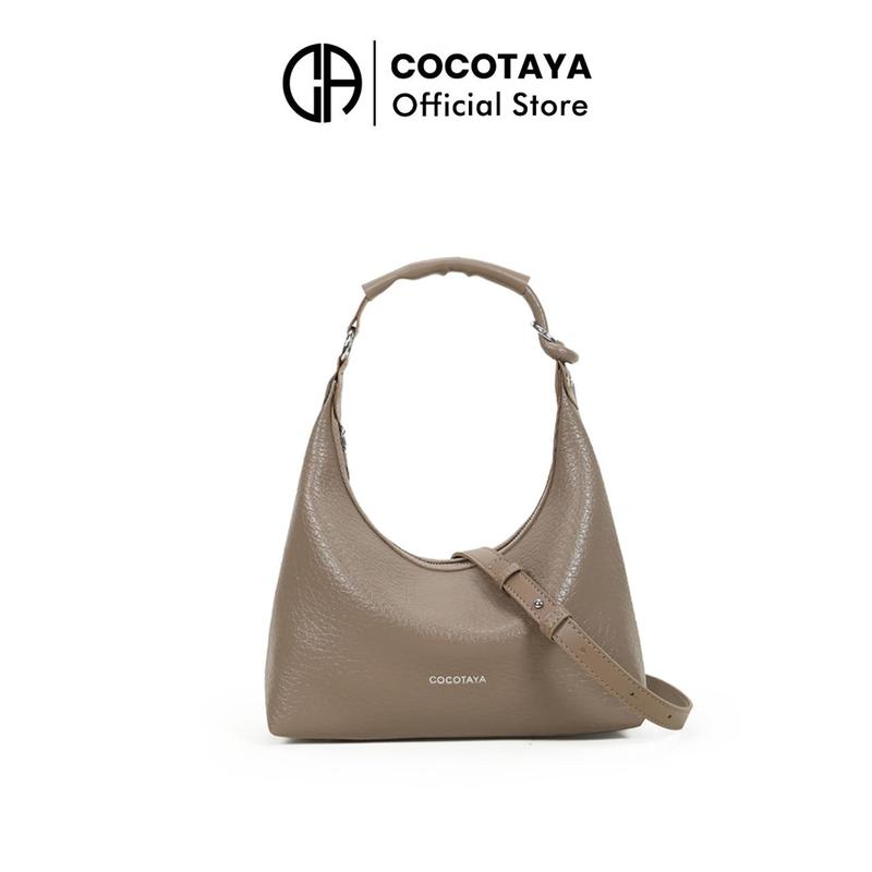 COCOTAYA Nora Bag Túi Đeo Vai Bằng Da PU, Chất Lượng Cao, Phong Cách Cổ Điển Dễ Phối Đồ Thời Trang Và Đơn Giản, Túi Đưa Thư Túi Xách 0