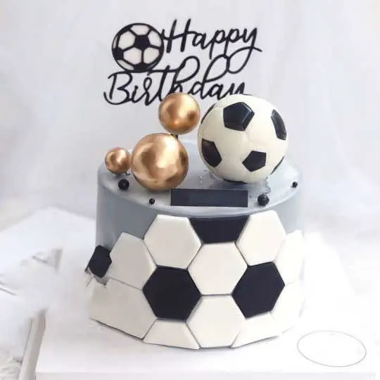 [Ready Stock] Football Theme Cake Topper Cake Decoration