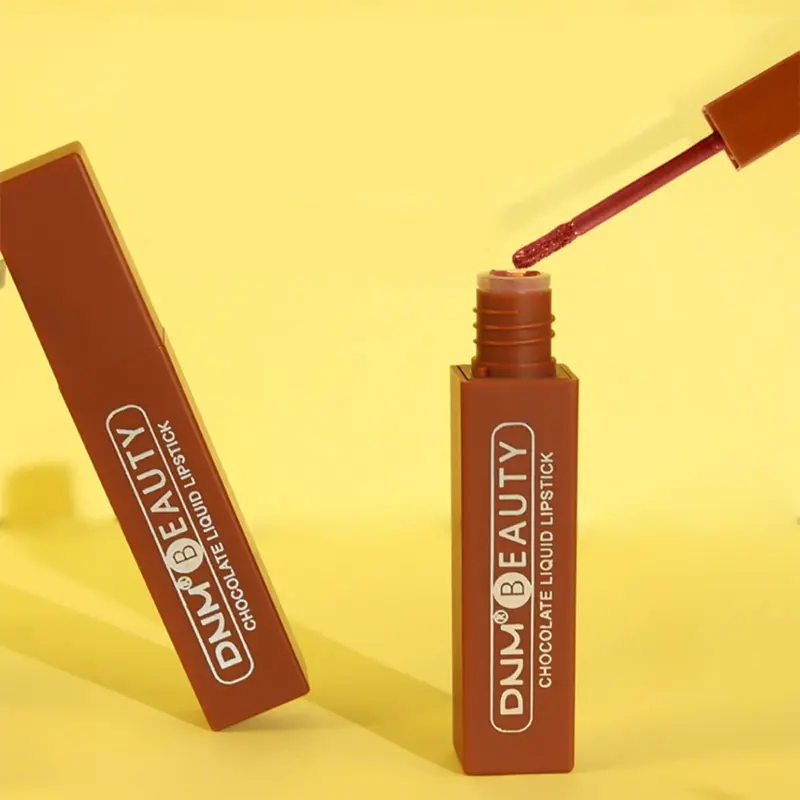 DNM Beauty Lipstik Coklat Matte Long Lasting 12 Jam Waterproof Make Up Kecantikan Bibir LM125 3