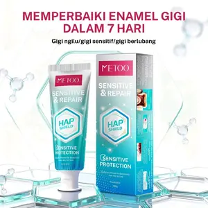 Metoo Pasta Gigi HAP Shield Sensitive & Repair 100g - Perlindungan Sensitif dan Perbaikan Enamel Gigi dalam 7 Hari