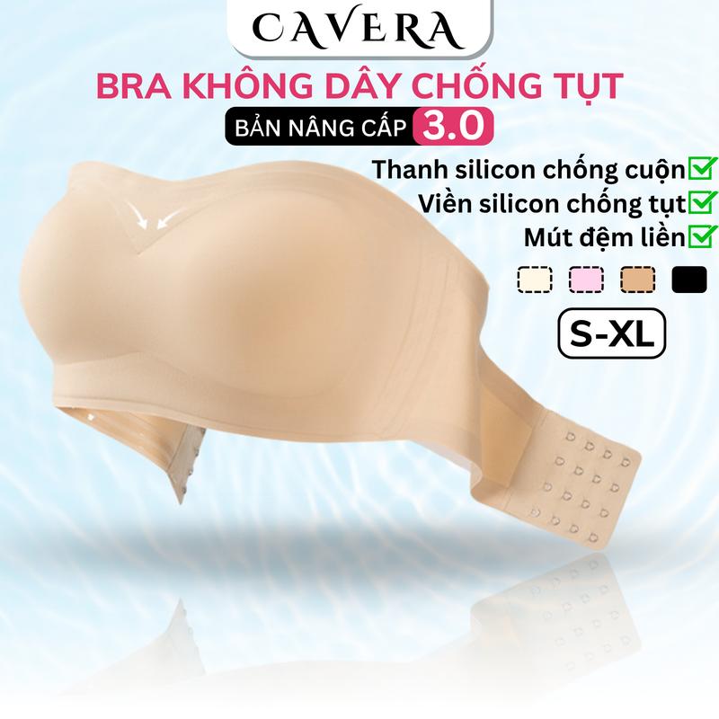  Áo Ngực Cúp Ngang Không Dây Đệm Mút Liền Ôm Nâng V1 Áo Lót Mềm Thoáng Chống Tuột CAVERA VNAG86 