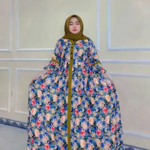 Gamis daster bahan twill ld 110-120 busui