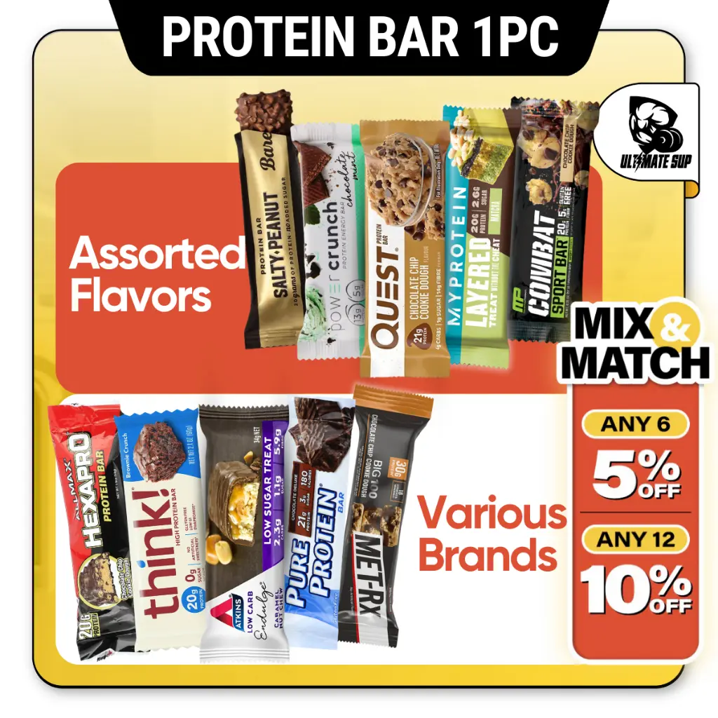 Protein Bar Low Carb | Various Brands and Assorted Flavors | 1pc