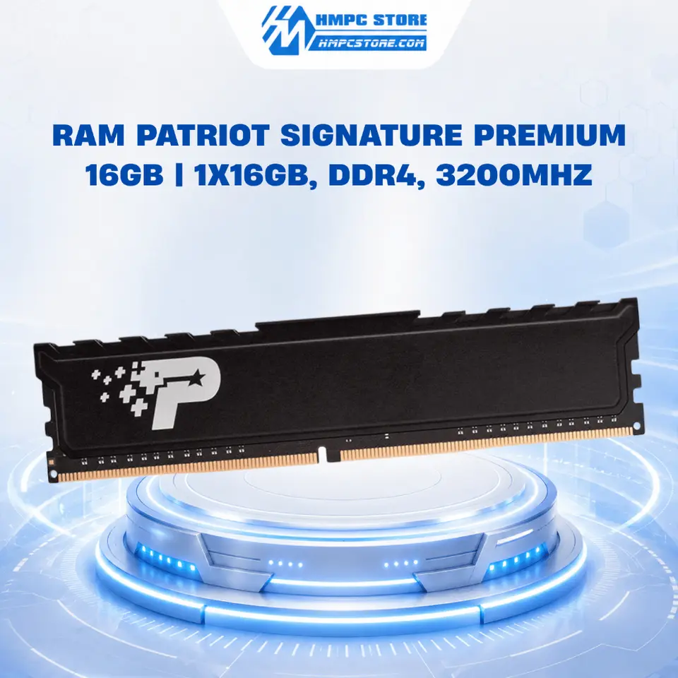 RAM Patriot Signature Premium 16GB | 1x16Gb, DDR4, 3200MHz, bảo hành 5 năm
