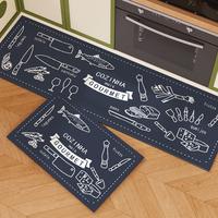 Gambar alas dapur anti selip, alas anti minyak, alas lantai, karpet anti noda, karpet dapur rumah tangga, 2 in 1 - DP01-[40*60+40*120] dari TOM Mall Kab. Tangerang 3 Tokopedia