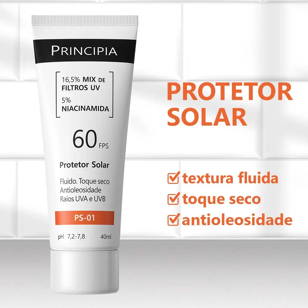 Imagem 3 de Principia Kit Completo Peles Sensíveis - Gel de Limpeza GL-02, Creme Hidratante CH-01 e Protetor Solar PS-01 FPS60