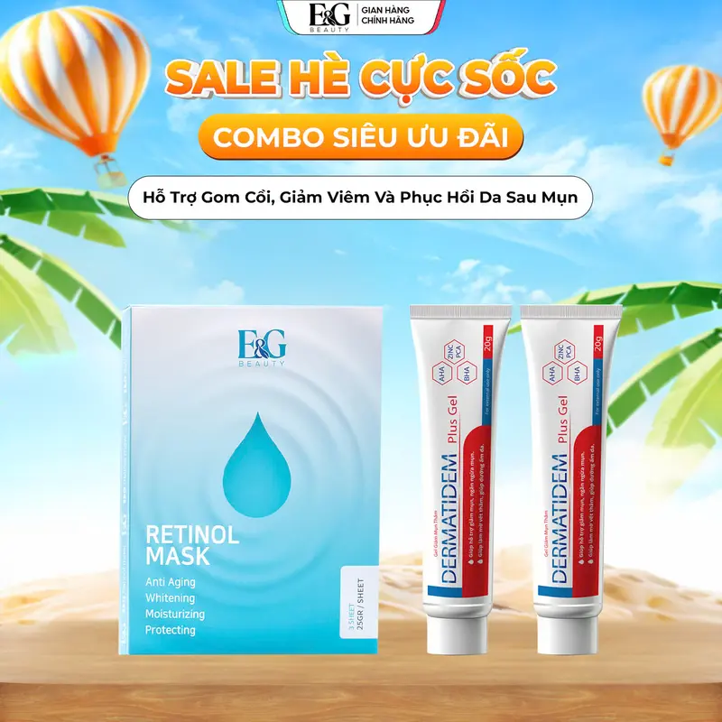 [MUA 1 TẶNG 1] Gel Chấm Mụn Dermatidem Plus 20g Hỗ Trợ Giảm Mụn Mờ Thâm Skincare Chăm Sóc Da Mụn Giúp Gom Còi Mụn Giảm Viêm 1
