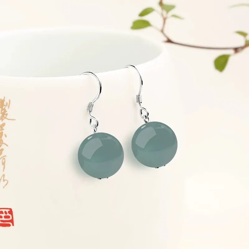 HH Ice Blue Emerald Stud Earrings - Best-selling, High-end Style