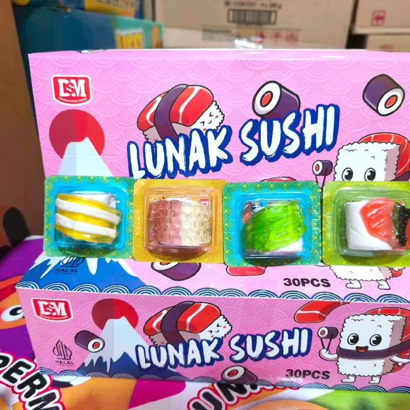 PERMEN LUNAK BENTUK SUSHI 30 PCS 4