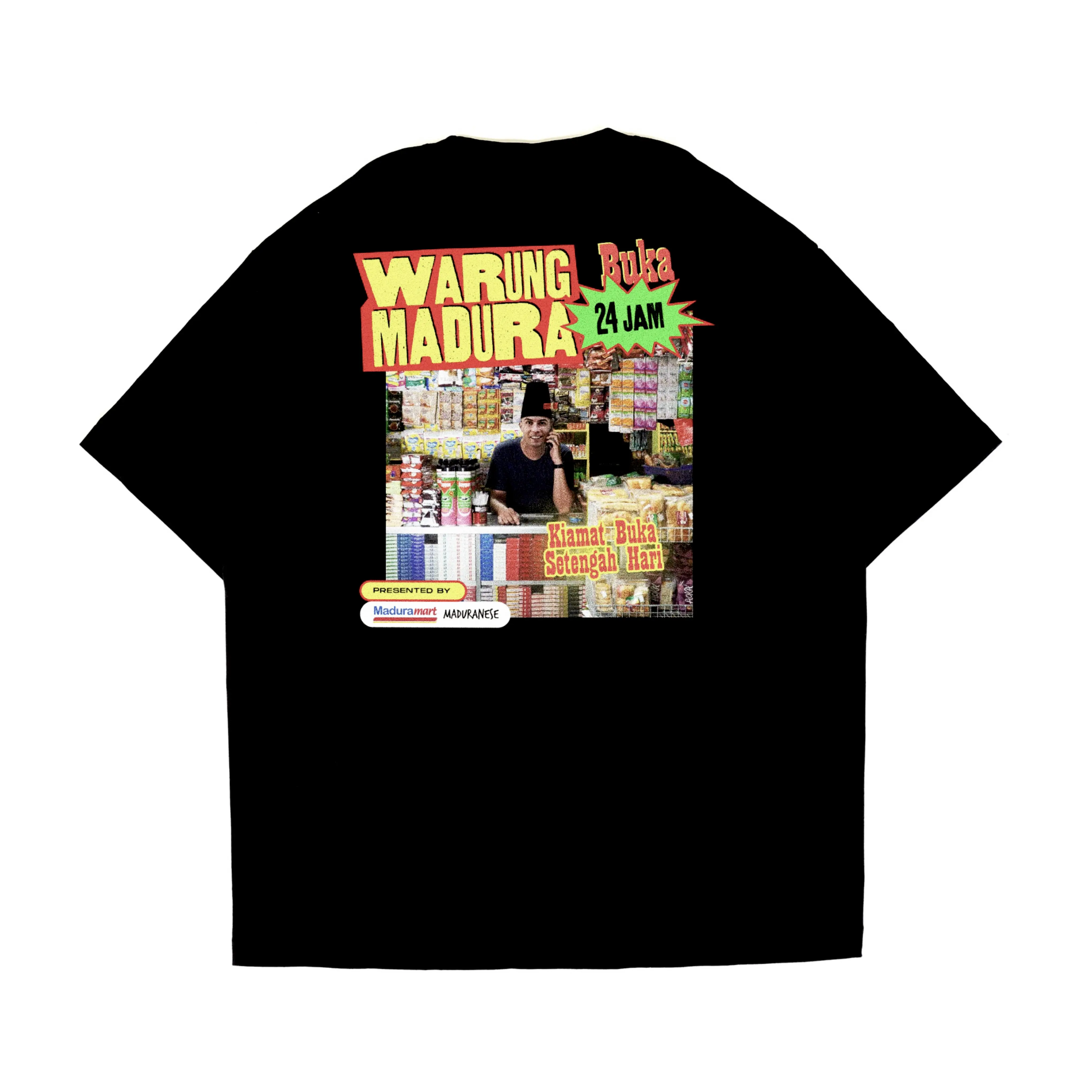 Kaos Warung Madura 24 Jam Oversize Maduranese