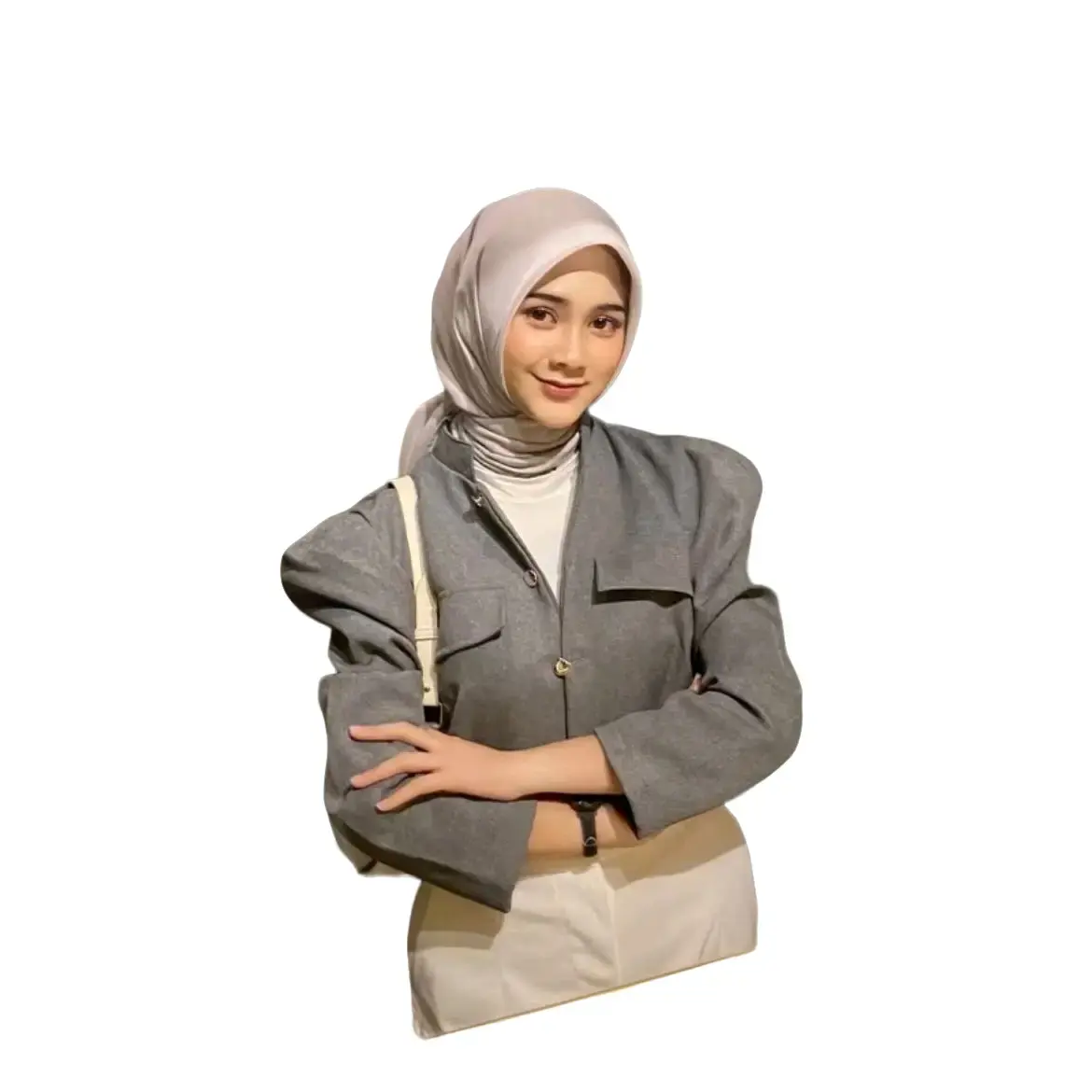 Vailies Sonia blazer crop top - blouse crop top wanita korean style terbaru