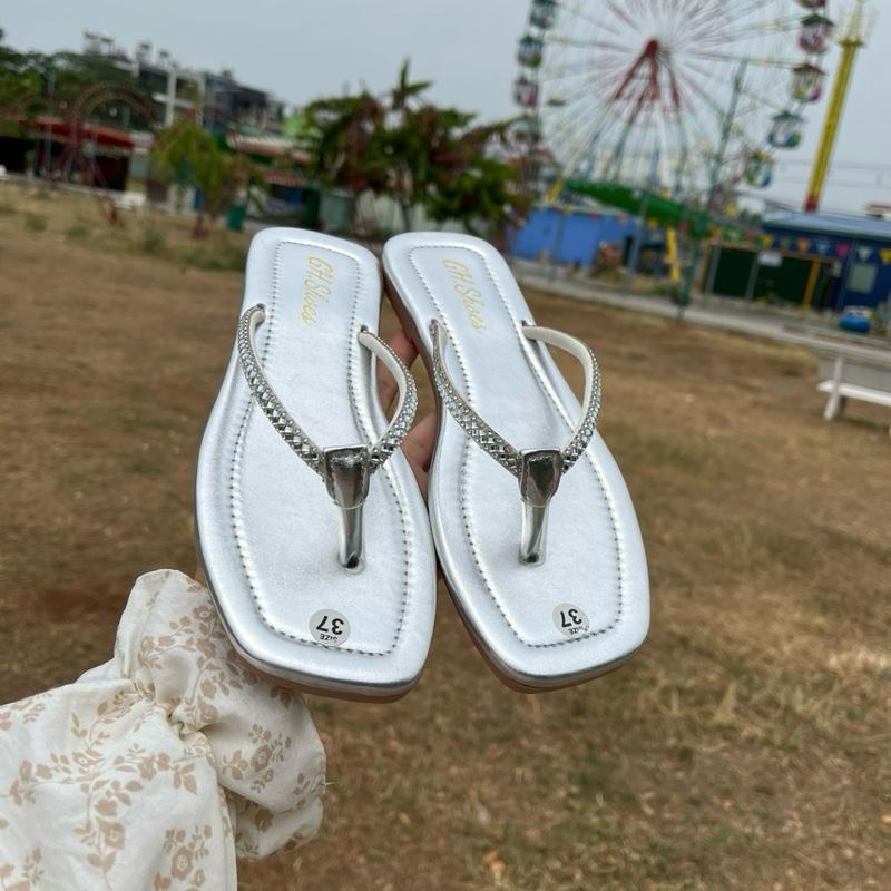 GH.shoes -Dép Kẹp Dây Đá  Sang Chảnh , Đế chống trơn trượt( 5 màu) 4